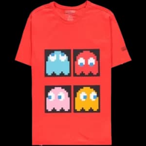 Pac Man Red Ghost T-Shirt XL for Clothing and Merchandise