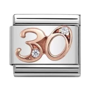 Nomination CLASSIC Rose Gold Numbers 30 Charm 430315/30