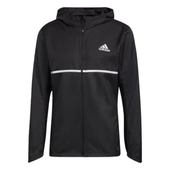 adidas Own the Run Jacket Mens - Black / Reflective Silver