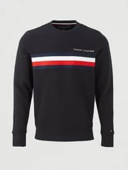 Tommy Hilfiger Logo Sweatshirt - Navy