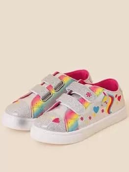 Accessorize Girls Unicorn Bright Trainers - Multi, Size 11 Younger