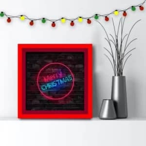 3030AHSNOEL-008 Multicolor Decorative Framed MDF Painting