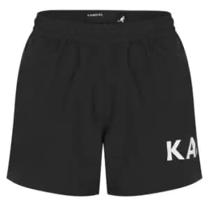 Kangol Logo Swim Shorts Mens - Black