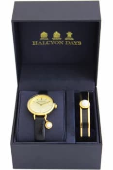 Agama Gift Set Pearl Charm Watch & Cabochon Pearl Bangle