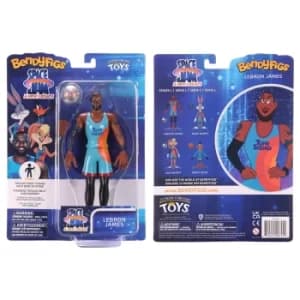 Noble Collection Space Jam: A New Legacy Lebron James BendyFig 7.5" Action Figure