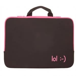 Urban Factory Laptop Sleeve 15" Fuschia "lol" lettering