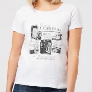 Life Is Like A Camera Womens T-Shirt - White - 3XL