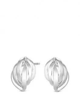 Simply Silver Sterling Silver Large Bead Stud Earrings