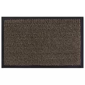 JVL - Heavy Duty Commodore Backed Barrier Door Floor Mat, 40 x 60 cm, Brown