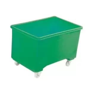 Blue plastic 270L container truck - 711 x 1003 x 600mm