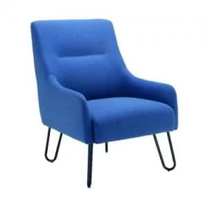 Jemini Reception Armchair 650x800x860mm Navy KF90468 KF90468