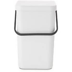 Brabantia Sort & Go 25 Litre Waste Bin - White