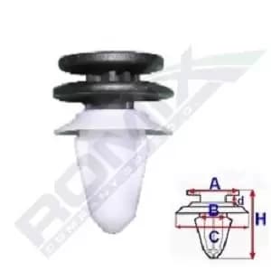 ROMIX Clip VW,SEAT C60353 3C0867333,3C0867333,3C0867333 3C0867333,3C0867333