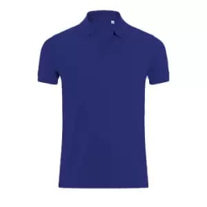 SOLS Mens Phoenix Short Sleeve Pique Polo Shirt (3XL) (Ultramarine)