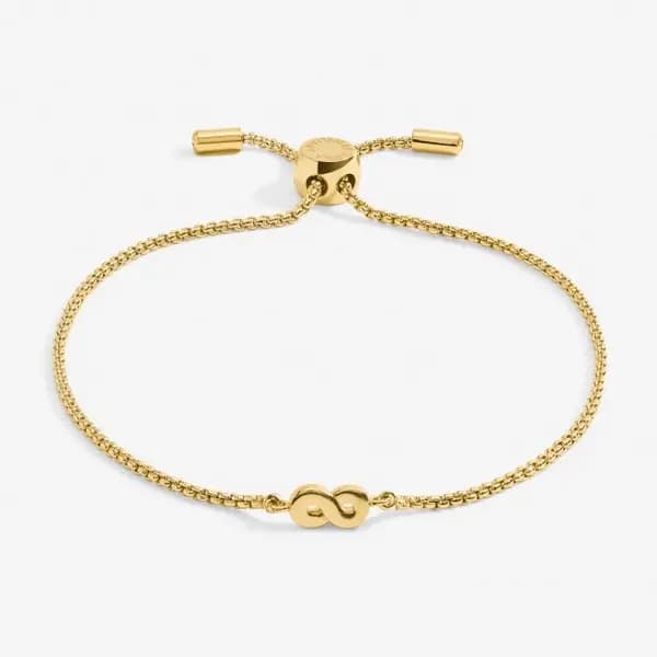 Mini Charms Infinity Gold Plated 24.5cm Adjustable Bracelet 7140