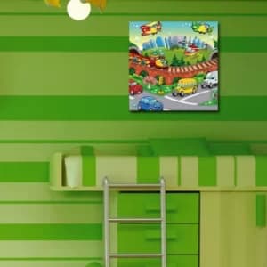 4545CO-4 Multicolor Decorative Canvas Painting