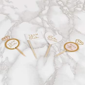 Amore By Juliana Bridal Shower Cupcake Toppers - Set of 24