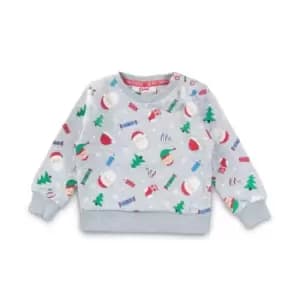 Star Crew Sweater - Grey