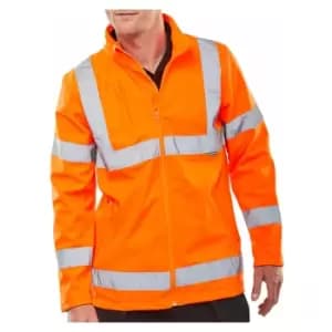 Soft SHELL JKT HV Orange 5XL EN20471 - Beeswift