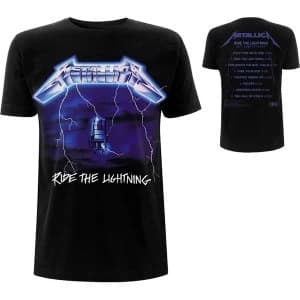 Metallica - Ride The Lightning Tracks Mens X-Large T-Shirt - Black