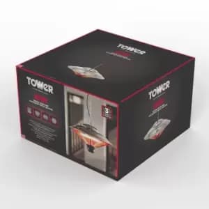 Tower Astro Hanging Patio Heater 1500W With LED Light - Black