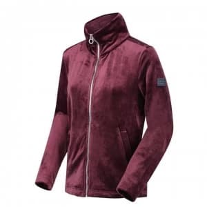 Regatta Hermilla Velour Full Zip Fleece - Dk Burgundy