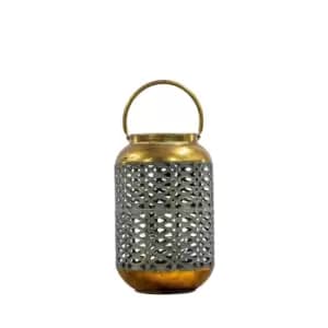 Norton Lantern Bronze Verdigris Gold
