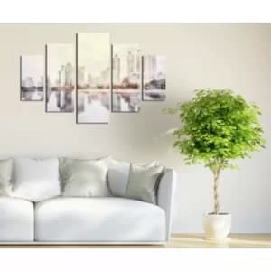 ST245 Multicolor Decorative MDF Painting (5 Pieces)