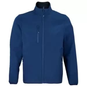 SOLS Mens Falcon Recycled Soft Shell Jacket (XL) (Abyss Blue)