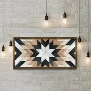 TAH034 Multicolor Decorative Framed MDF Painting