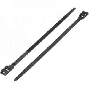 Cable tie 360 mm Black Double head KSS 1091165