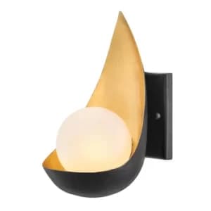 Lisa McDennon by Hinkley Ren 1 Light Wall Light Black, Gold
