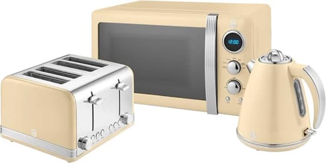 Swan 1.5L Kettle, 4 Slice Toaster & 6L Air Fryer