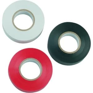 Wickes Electrical Insulation Tape 20m Assorted Pack of 3