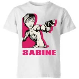 Star Wars Rebels Sabine Kids T-Shirt - White - 11-12 Years