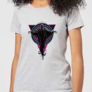 Harry Potter Dementor Neon Womens T-Shirt - Grey - 3XL