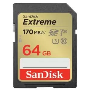 SanDisk Extreme SDXC 64GB 170MB/s Memory Card