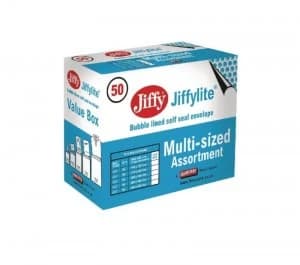 Jiffy Padded Bag Assorted Sizes Gold Pack of 50