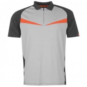 Prince Half Zip Dart Panel Shirt Mens - Flame