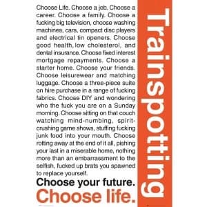 Trainspotting Quotes 1 Maxi Poster