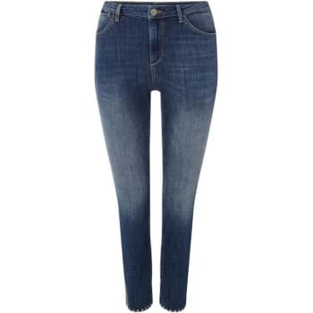 Label Lab Studded Hem Skinny Jeans - Blue