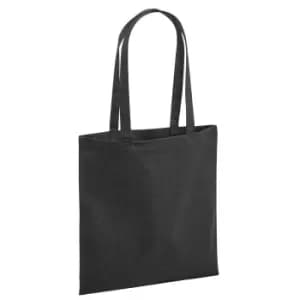 Westford Mill Revive Recycled Tote Bag (One Size) (Black)
