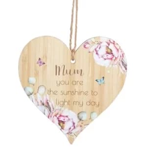 Vintage Floral Hanging Heart Mum