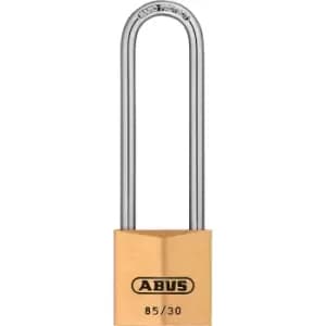 ABUS Padlock, 85/30HB65, pack of 3, brass
