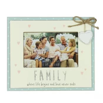 6" x 4" - Love Life Photo Frame - Family