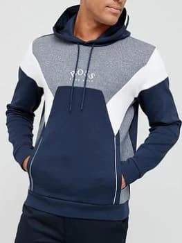Hugo Boss Athleisure Soody 1 Pullover Hoodie Navy Size L Men