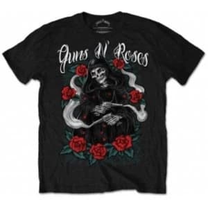 Guns N Roses Roses Reaper Mens Black T Shirt: X Large