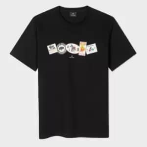 Paul Smith Mens Reg Fit Tshirt Ps In A Row