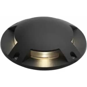 Scout Outdoor Surface Mounted Ground Light (210mm) Black - Zinc