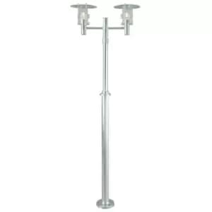 Elstead - Outdoor Twin Lamp Post Galvanised, E27